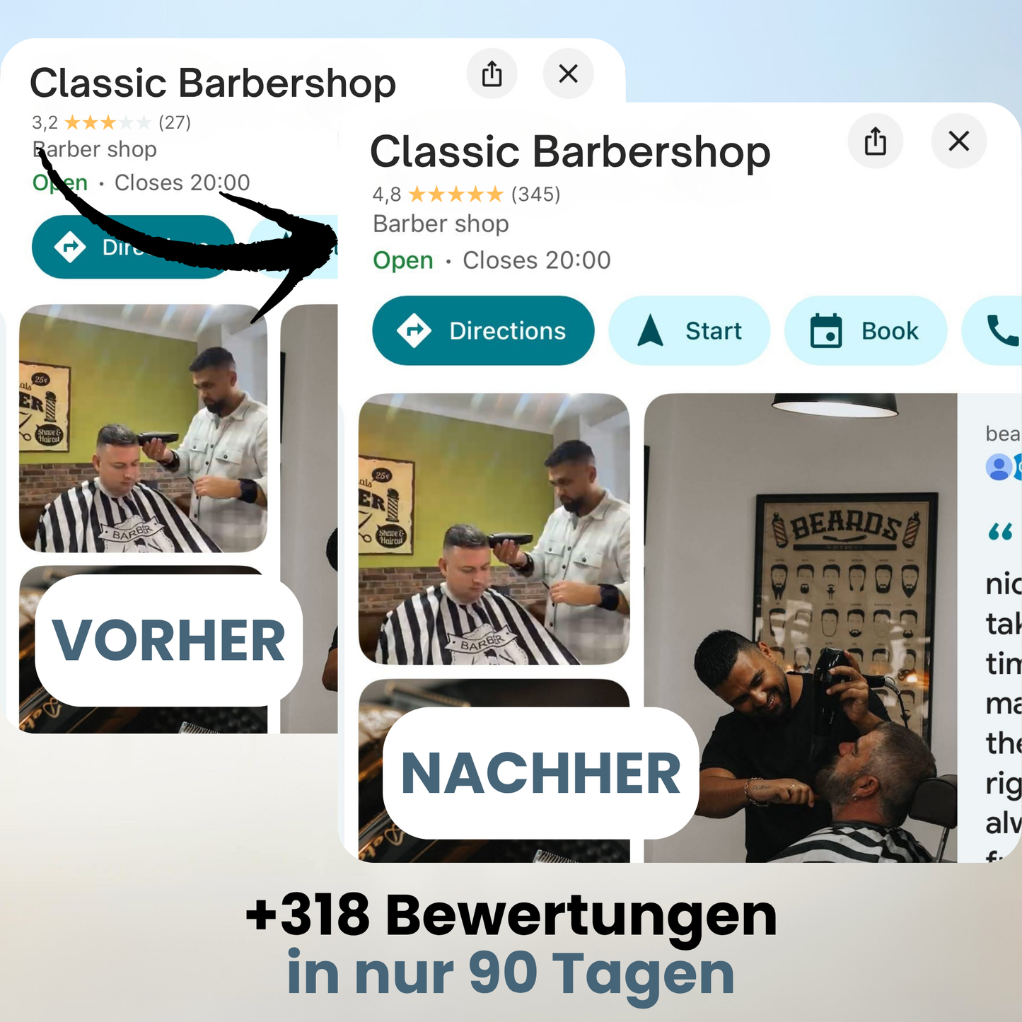 Google Bewertung Plakette