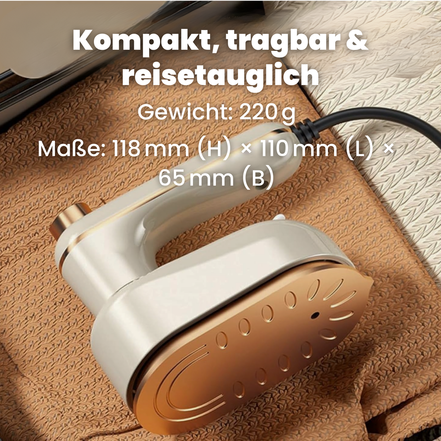 2-in-1 Schnelles & Tragbares Bügeleisen
