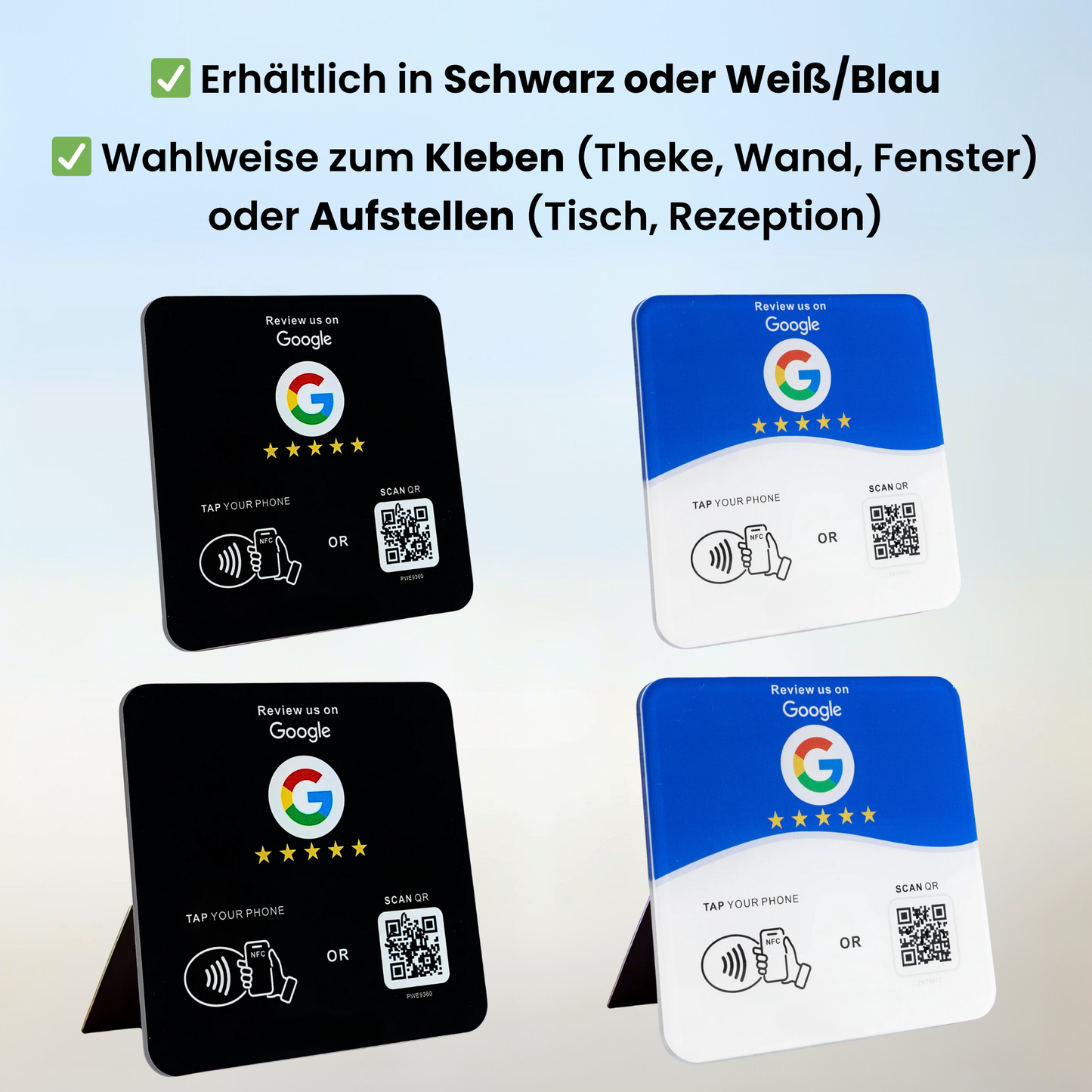 Google Bewertung Plakette