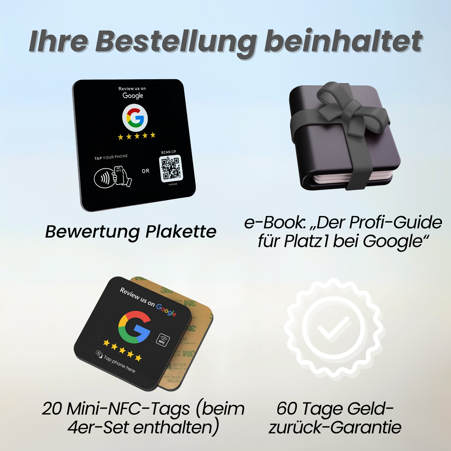 Google Bewertung Plakette