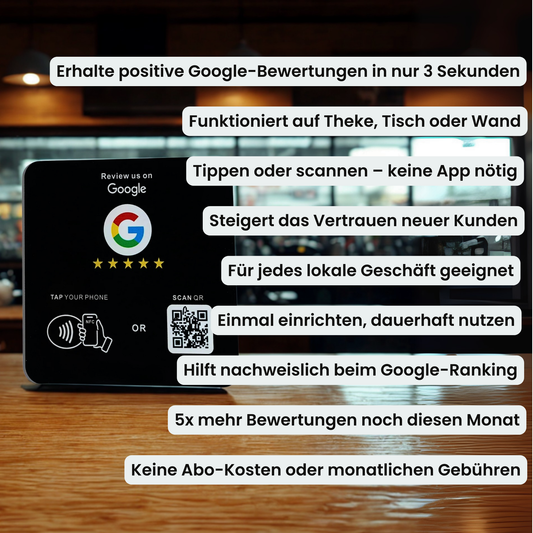 Google Bewertung Plakette